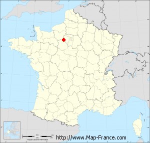 Small administrative base map of La Chapelle-Forainvilliers